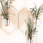 Decoración mural con plantas