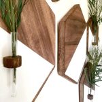 Hexágonos de madera decorativos para pared