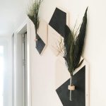 Decoración con plantas preservadas, decoración geométrica